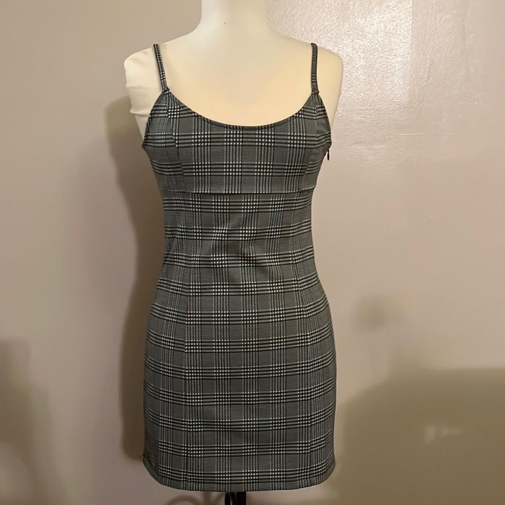Plaid minidress
